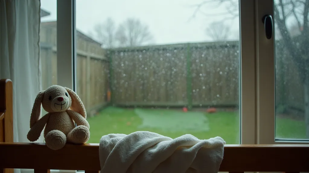 Bébé se réveille en pleurant : pourquoi, et comment l'apaiser vraiment Chambre de bébé calme au petit matin après la pluie