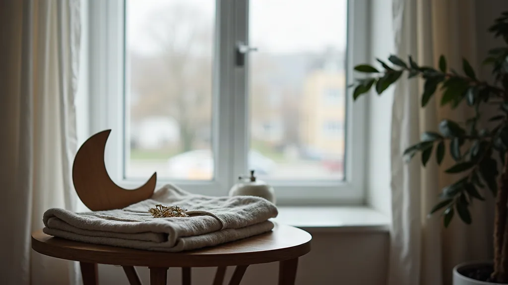 Félicitation naissance en islam : les mots justes, la doua et les messages à envoyer Cadeau de naissance et décoration posés près d'une fenêtre par temps couvert